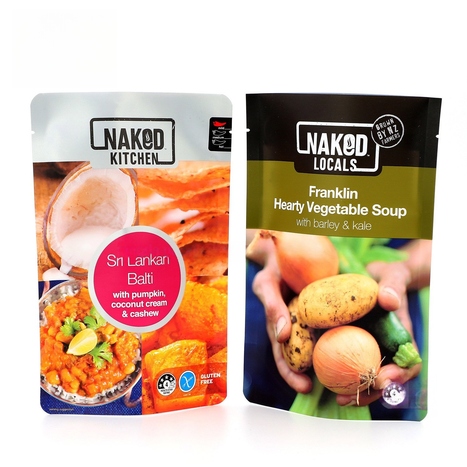 Humanes Essen stehen Beutel